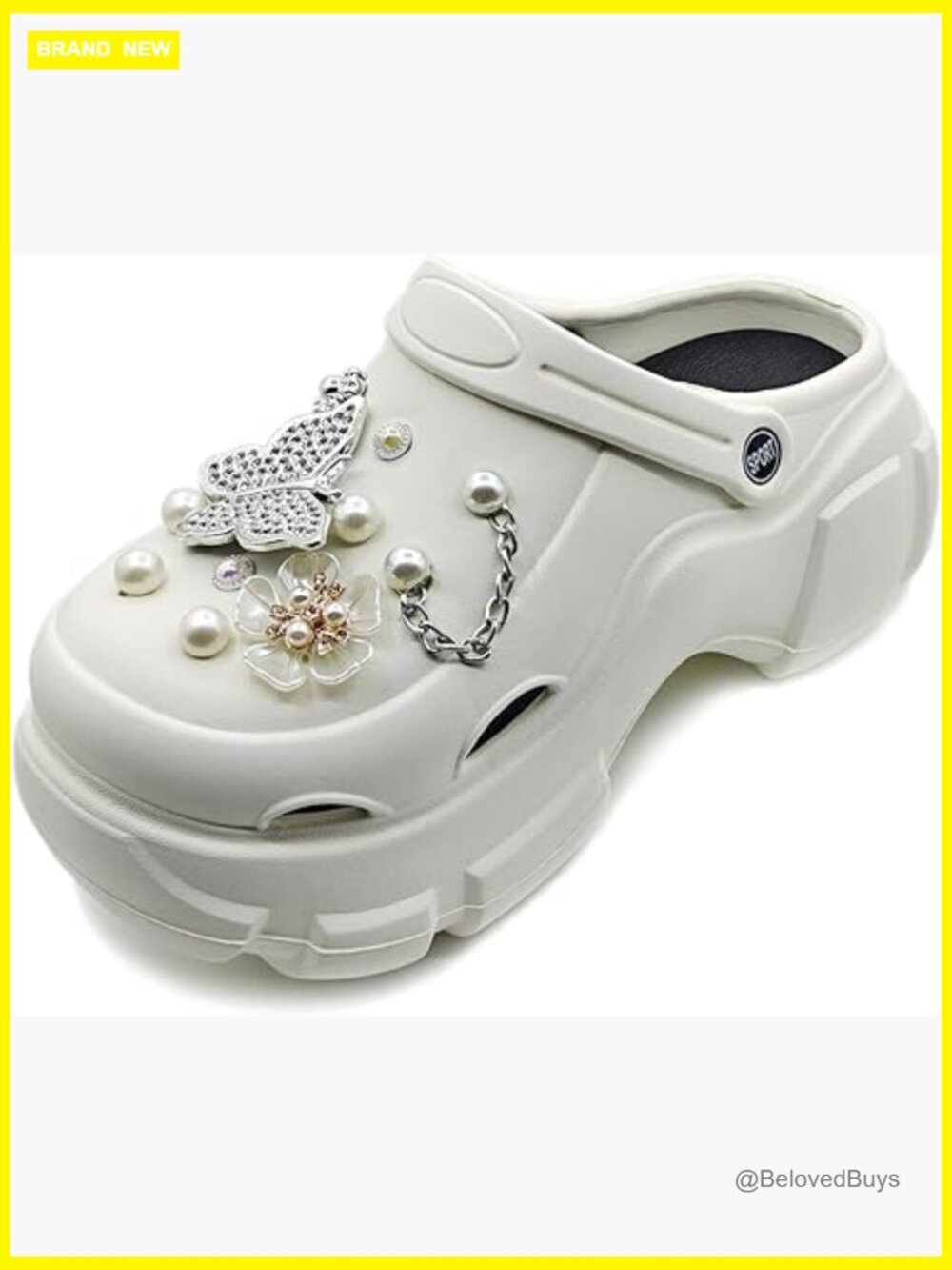 Women's Platform Clogs High Heel Soft Comfort Non-Slip Slip on Slide Sandals